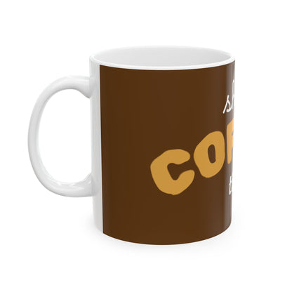 Coffee Time Ceramic Mug - Perfect Gift for Coffee Lovers, Home Office Essentials, Birthday Present, Relaxation, Fun Kitchen Decor