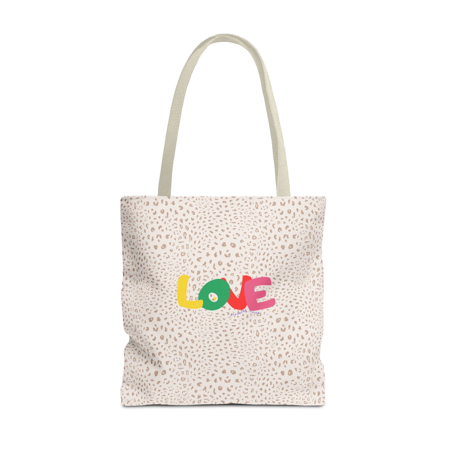 Colorful Love Tote Bag | Stylish All-Over Print Reusable Shopping Bag