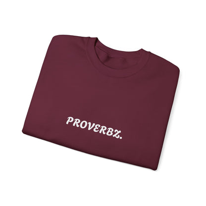 Proverbz Unisex Heavy Blend Crewneck Sweatshirt | Cozy Inspirational Apparel, Gift for Friends, Trendy Casual Wear, Fall Fashion