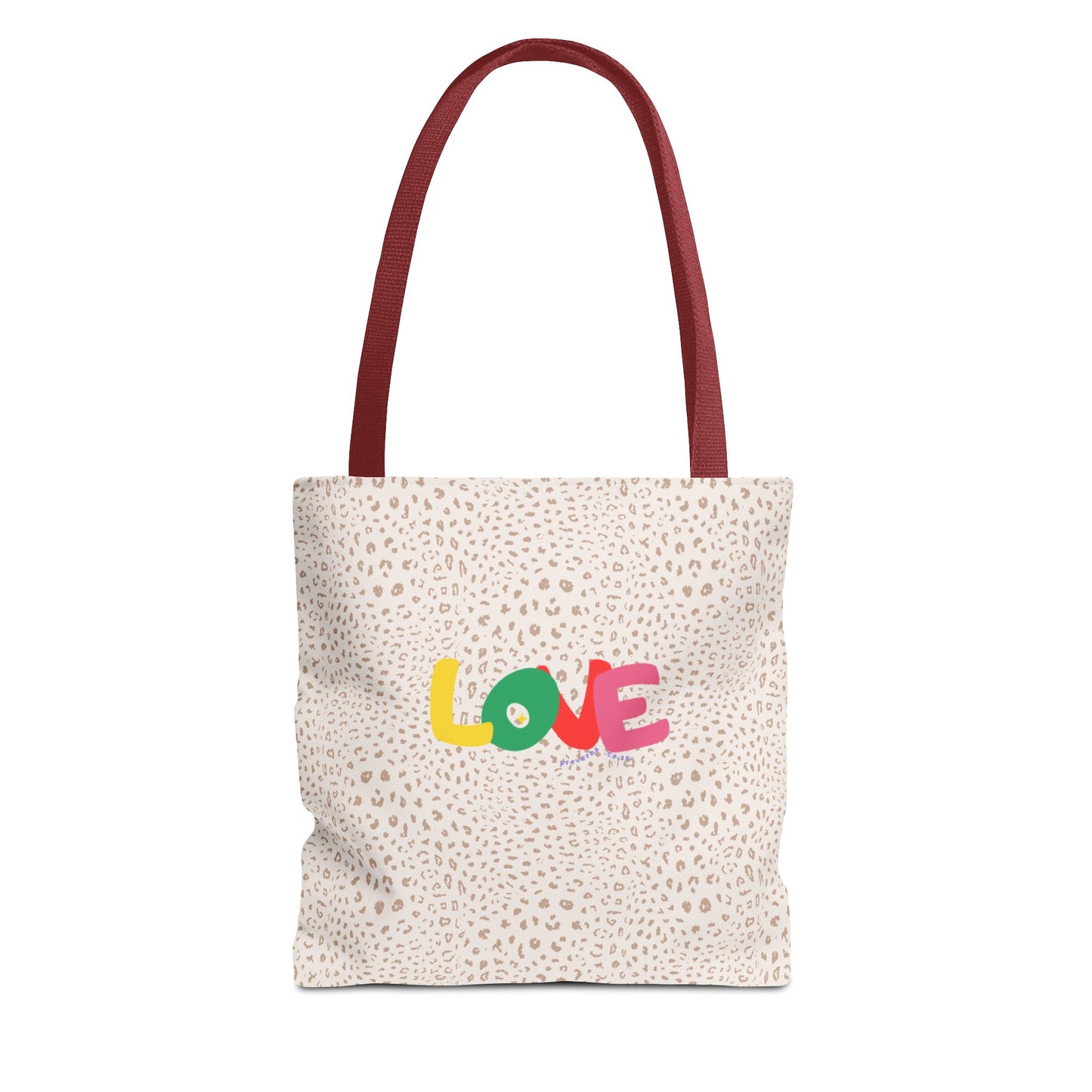 Colorful Love Tote Bag | Stylish All-Over Print Reusable Shopping Bag