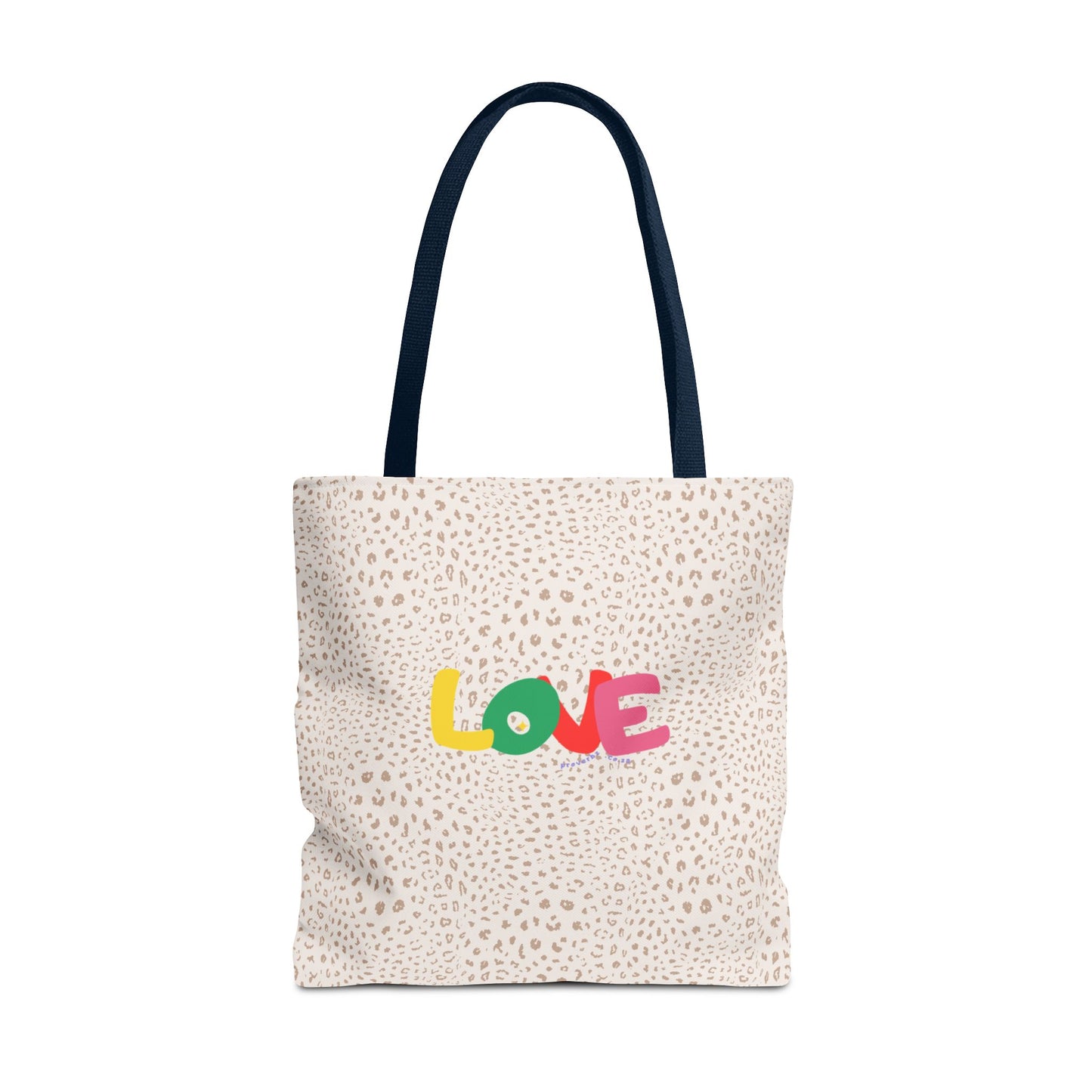 Colorful Love Tote Bag | Stylish All-Over Print Reusable Shopping Bag