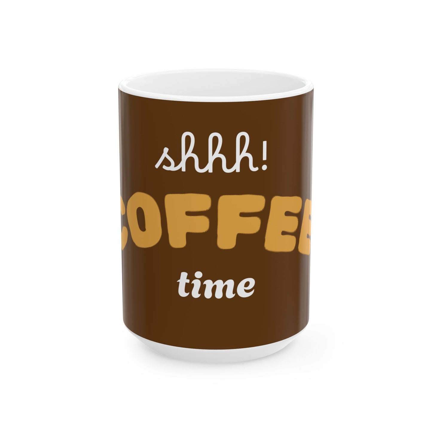 Coffee Time Ceramic Mug - Perfect Gift for Coffee Lovers, Home Office Essentials, Birthday Present, Relaxation, Fun Kitchen Decor