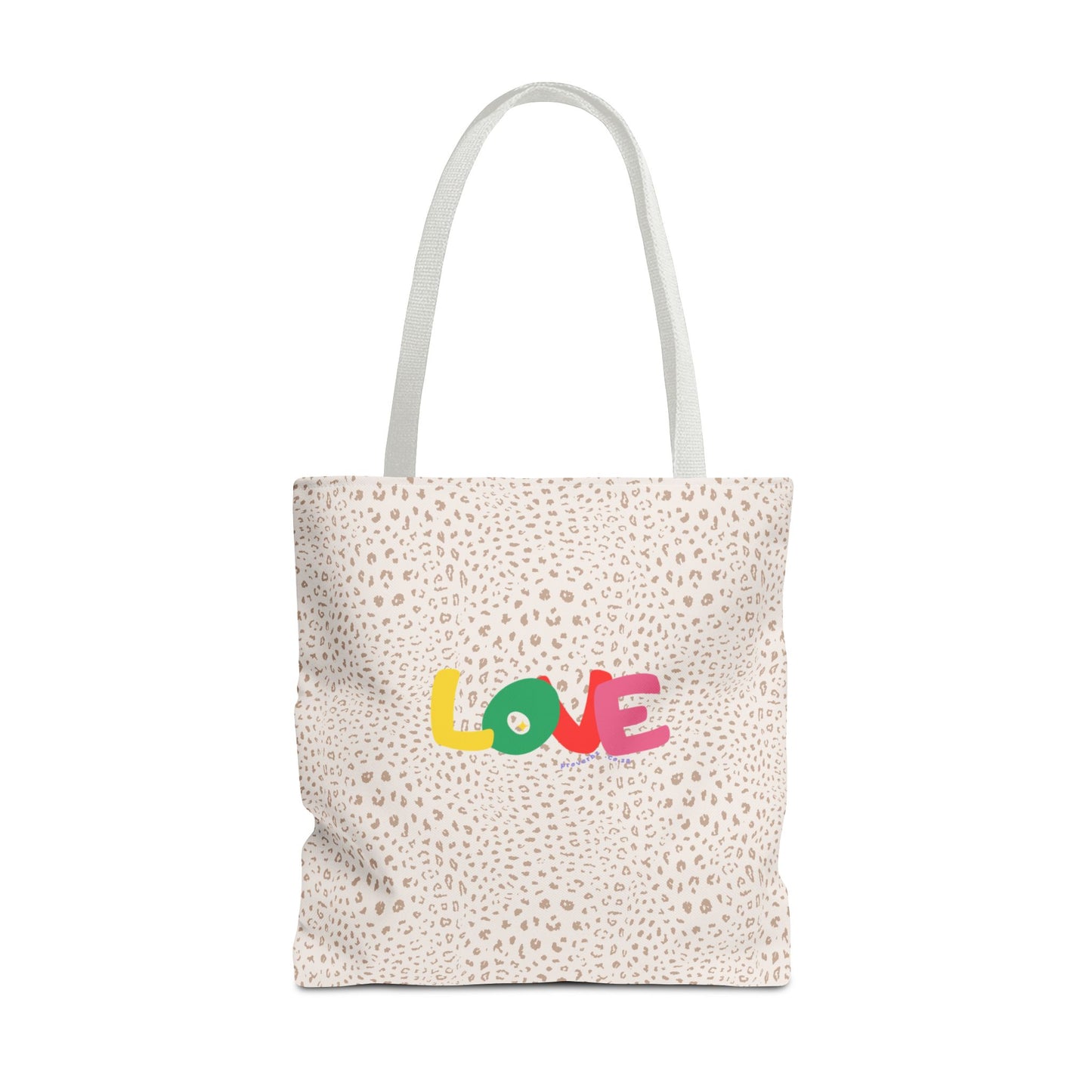 Colorful Love Tote Bag | Stylish All-Over Print Reusable Shopping Bag