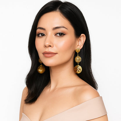 Colorful Beaded Earrings,Hoop Dangle Earrings, Bohemia Drops Earrings, Tassel Earrings FER1027